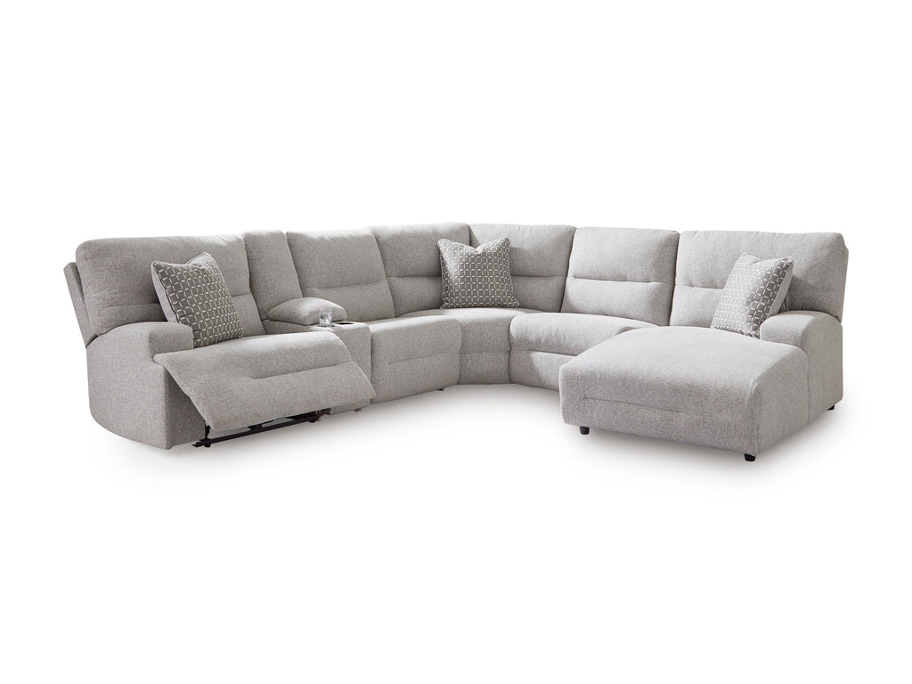 Acklen Place Right-Facing 6-Piece Power Reclining Sectional with Chaise - Set