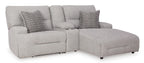 Acklen Place Right Facing 3-Piece Power Reclining Sectional Sofa with Chaise - Set