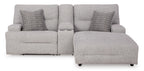 Acklen Place Right Facing 3-Piece Power Reclining Sectional Sofa with Chaise - Set