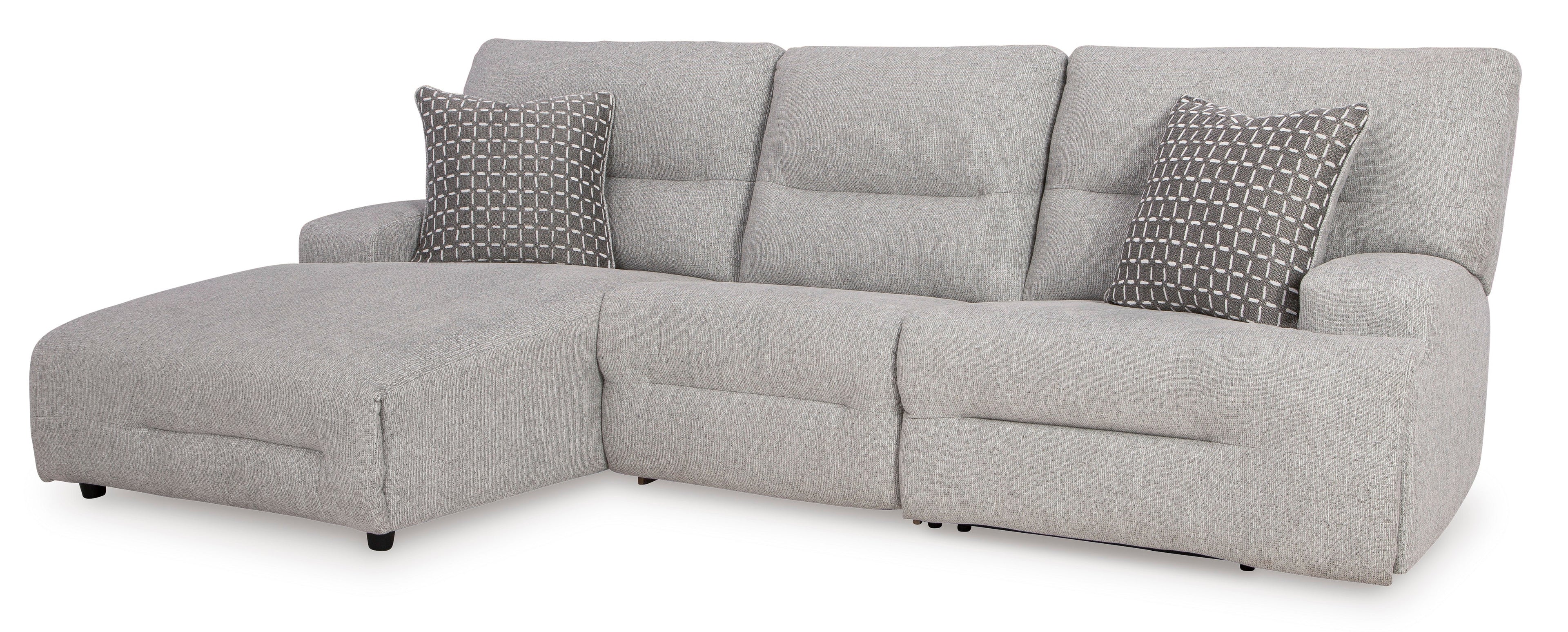 Acklen Place 3-Piece Left-Facing Power Reclining Sectional - Set