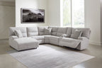 Acklen Place Left-Facing 6-Piece Power Reclining Sectional with Chaise - Set