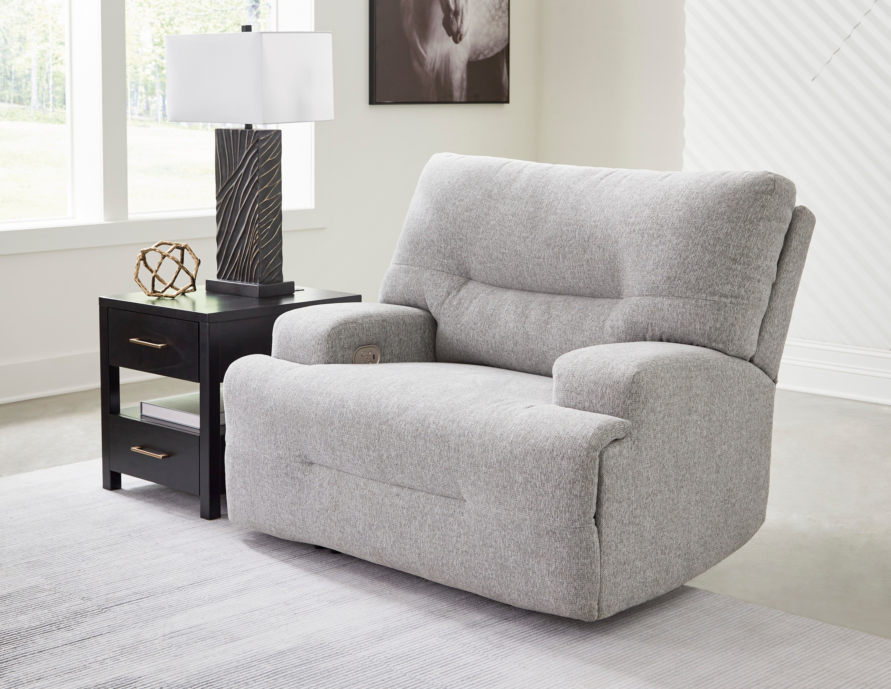 Acklen Place Wide Seat Power Recliner - Fabric