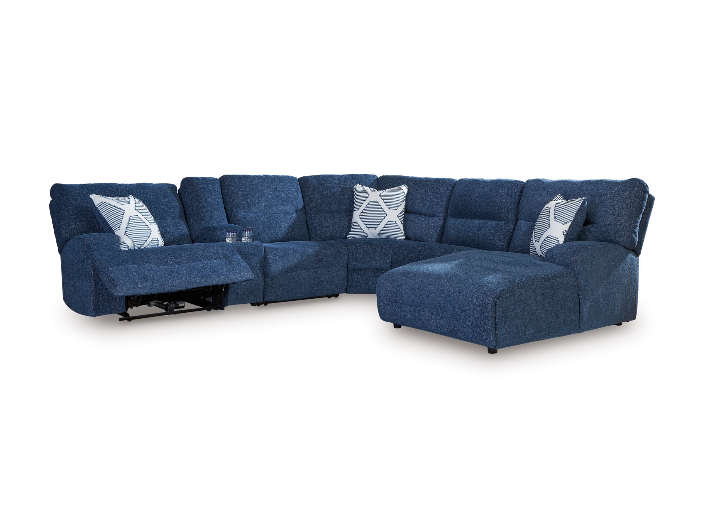 Acklen Place Right-Facing 6-Piece Power Reclining Sectional with Chaise - Set