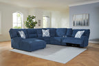 Acklen Place Left-Facing 6-Piece Power Reclining Sectional with Chaise - Set