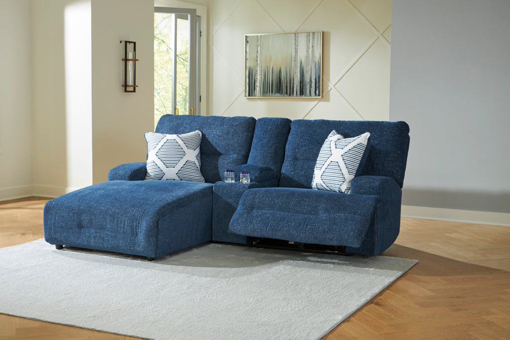 Acklen Place Left Facing 3-Piece Power Reclining Sectional Sofa with Chaise - Set