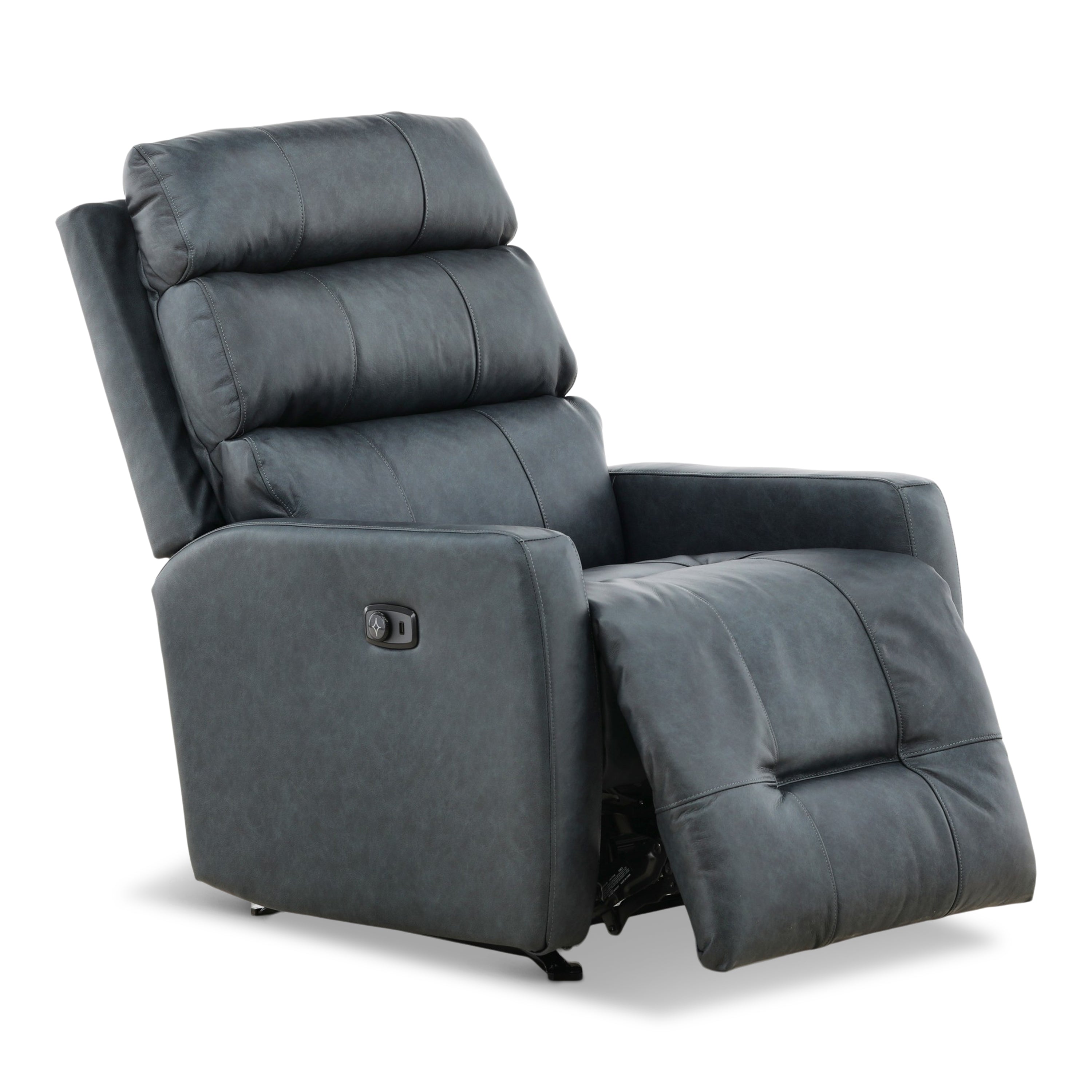 Harrington Leather Power Rocker Recliner - Reclining