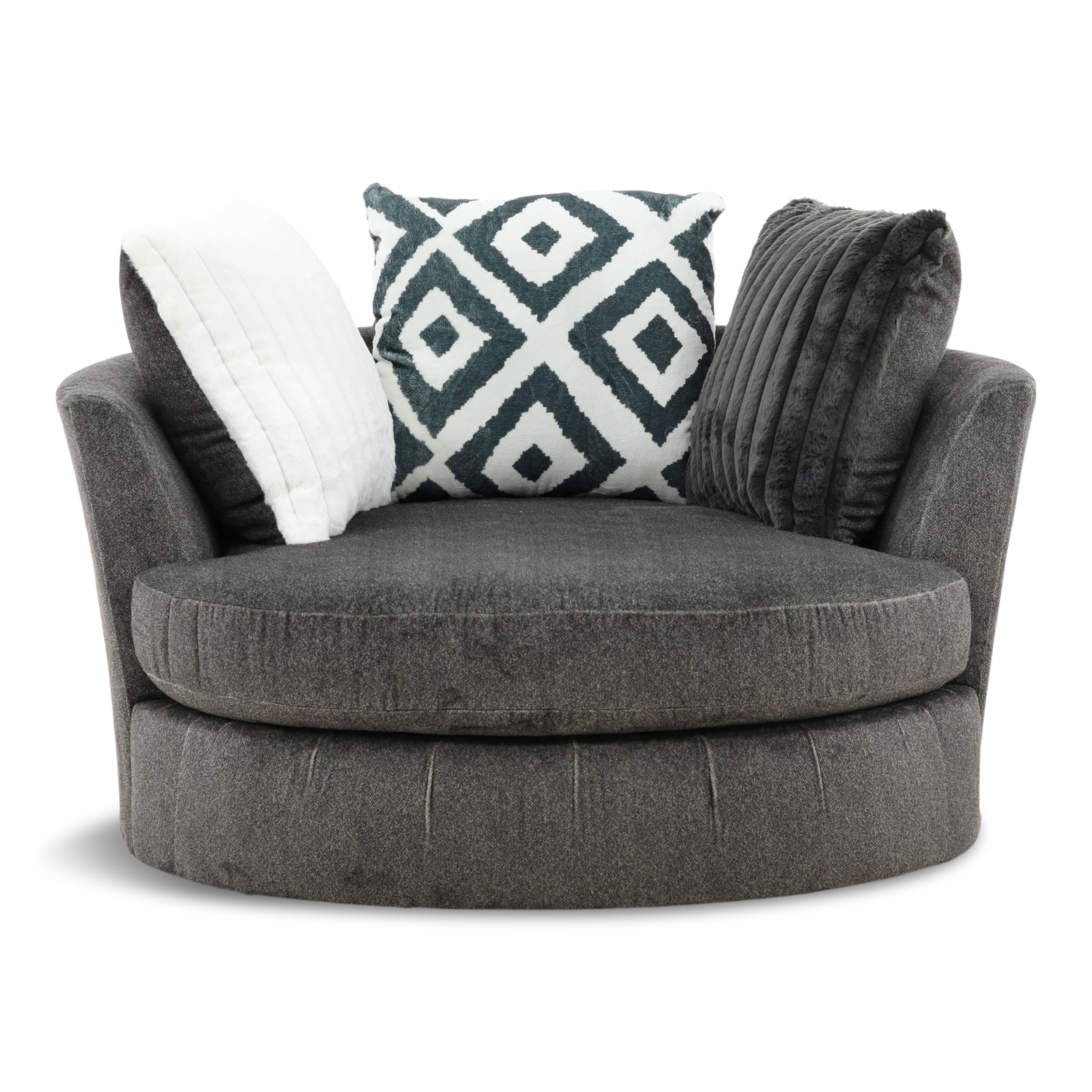Avelina Swivel Chair - Fabric