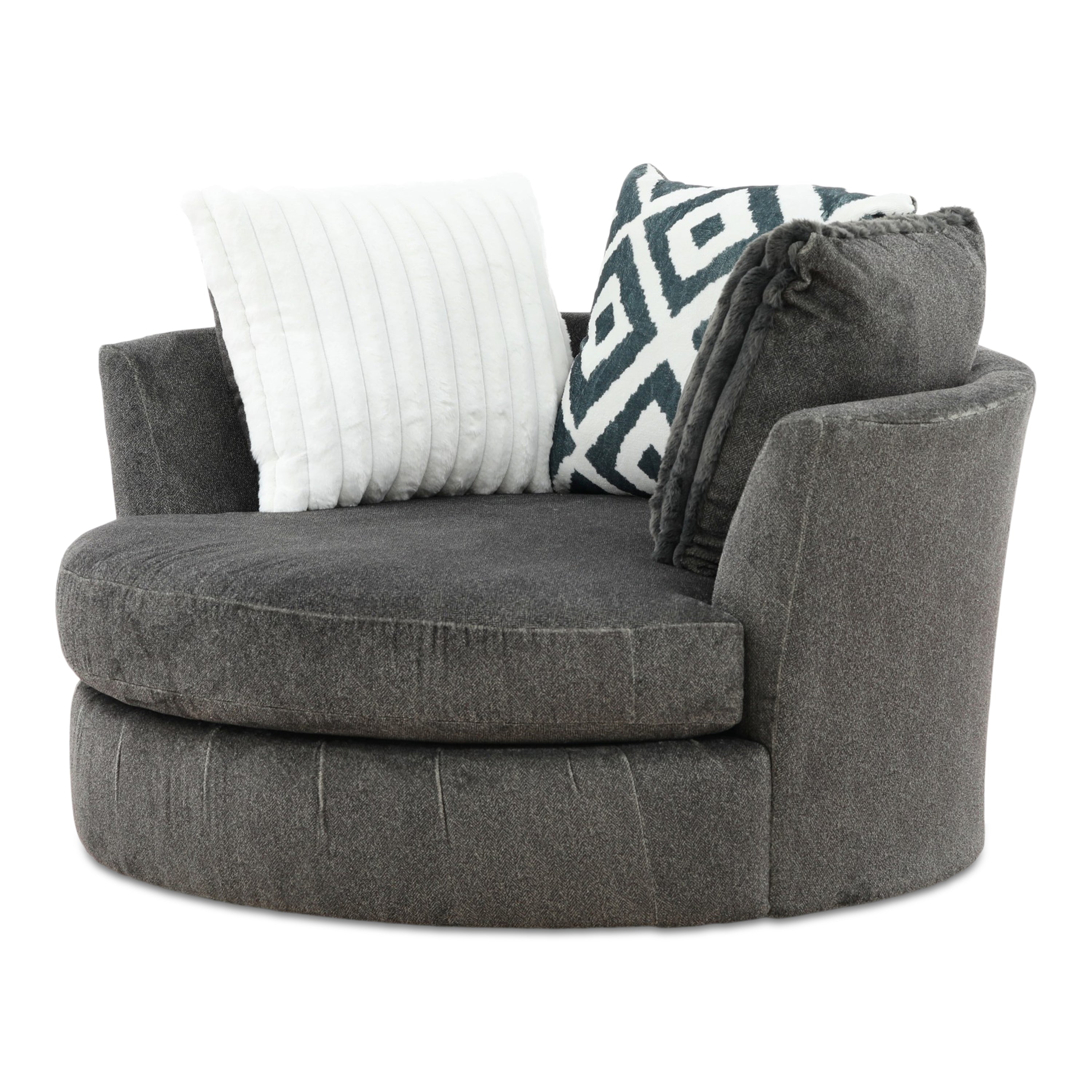 Avelina Swivel Chair - Fabric
