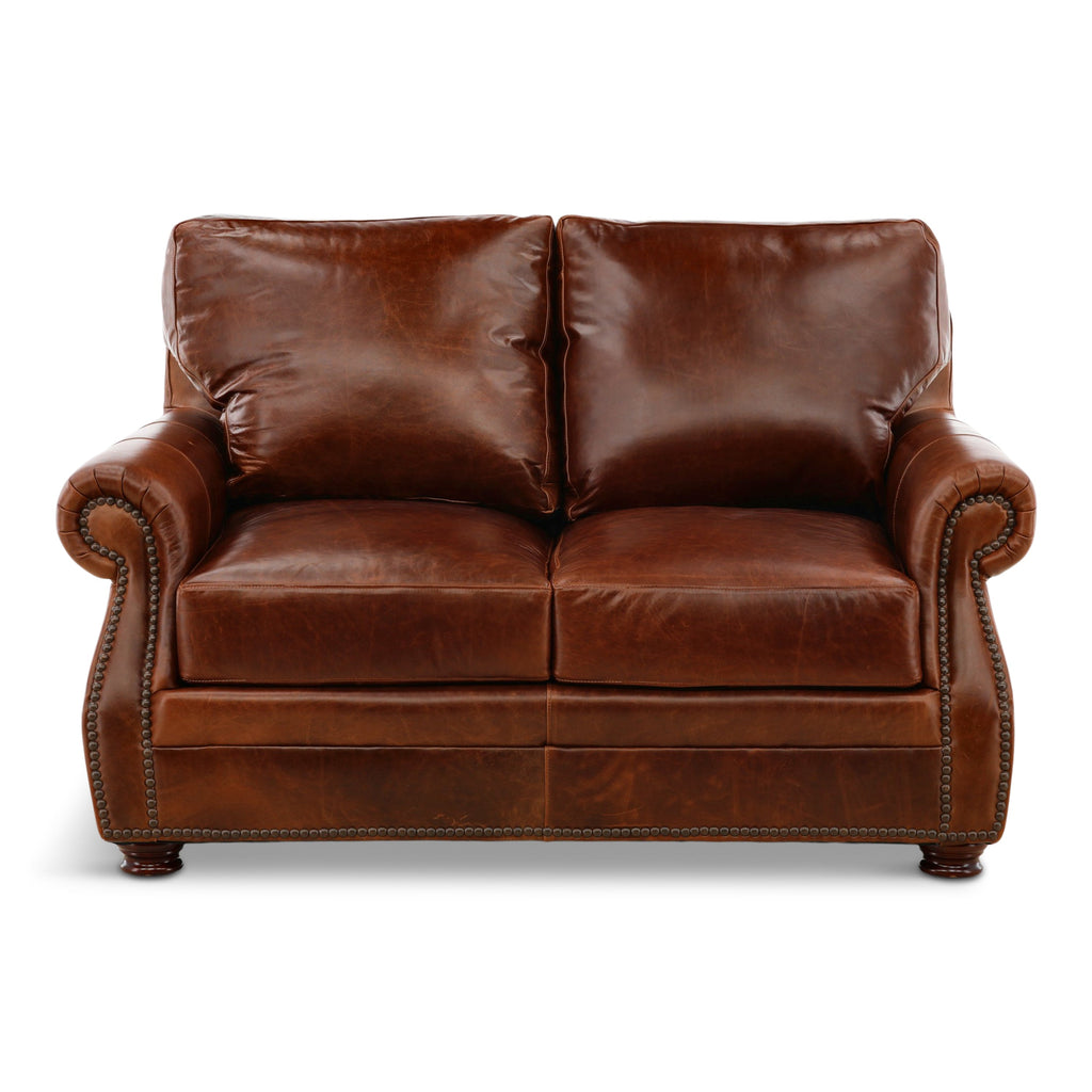 Renan Leather Loveseat