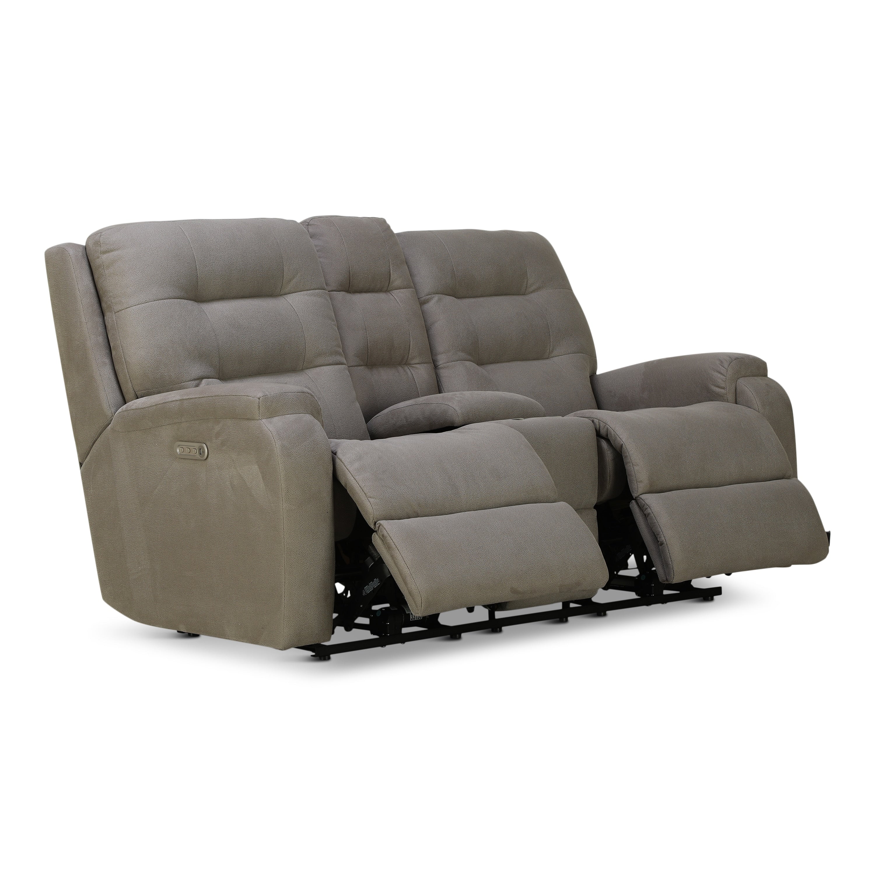 Darby Power Reclining Loveseat with Console - Fabric