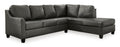 Valderno 2-Piece Leather Sectional with Chaise
