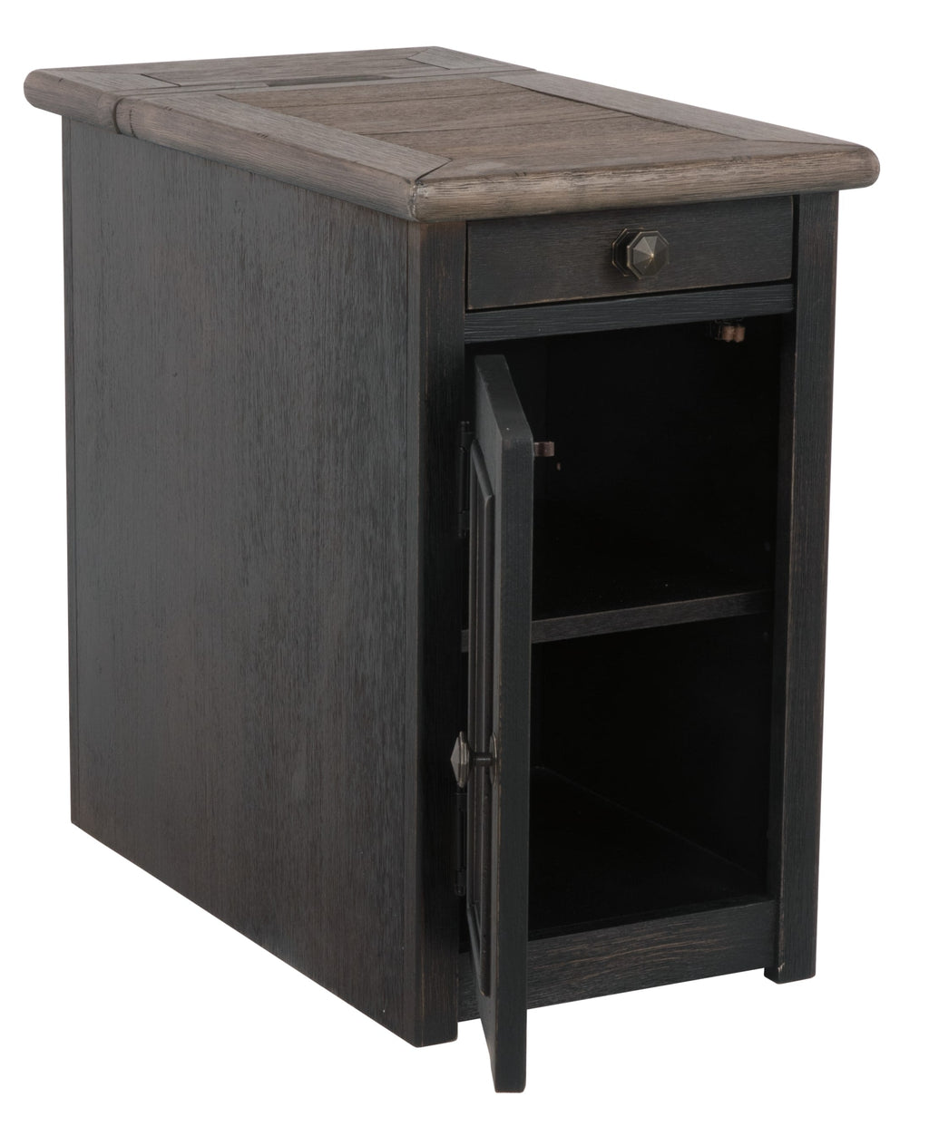 Tyler Creek Chairside End Table with USB Ports and Outlets - Indoor