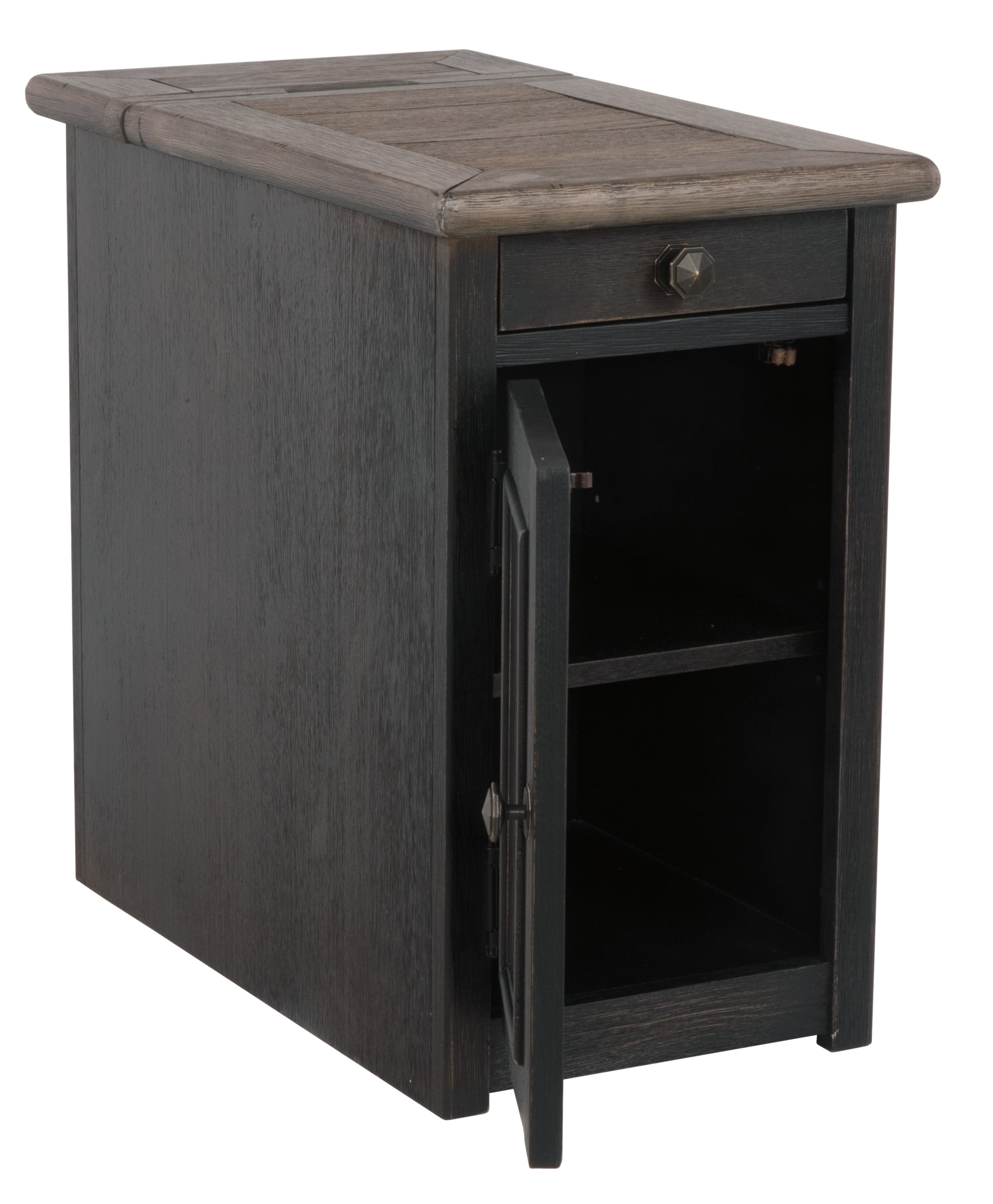 Tyler Creek Chairside End Table with USB Ports and Outlets - Indoor