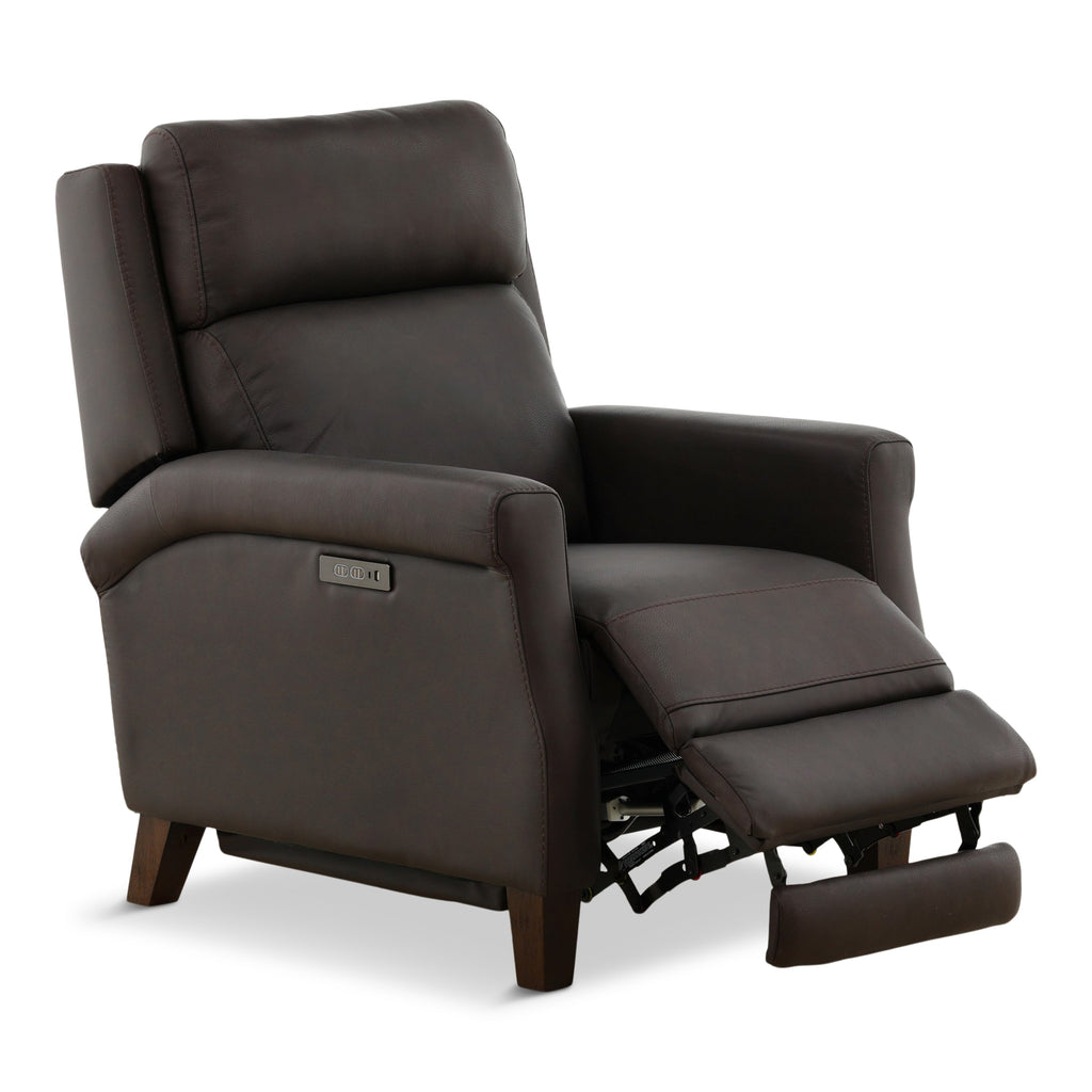 Doersten Leather Power Hi-Leg Zero Gravity Recliner - Reclining