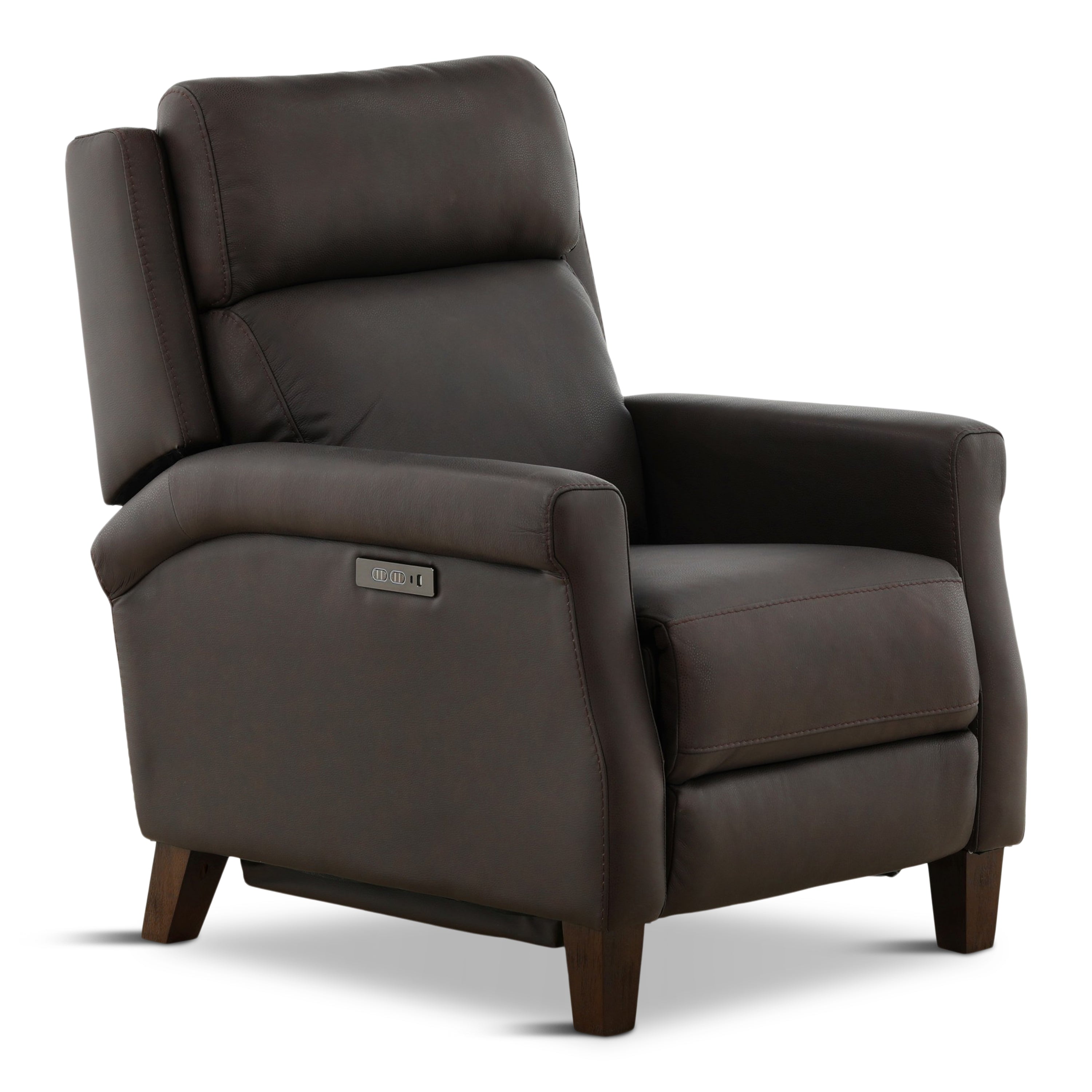 Doersten Leather Power Hi-Leg Zero Gravity Recliner - Reclining