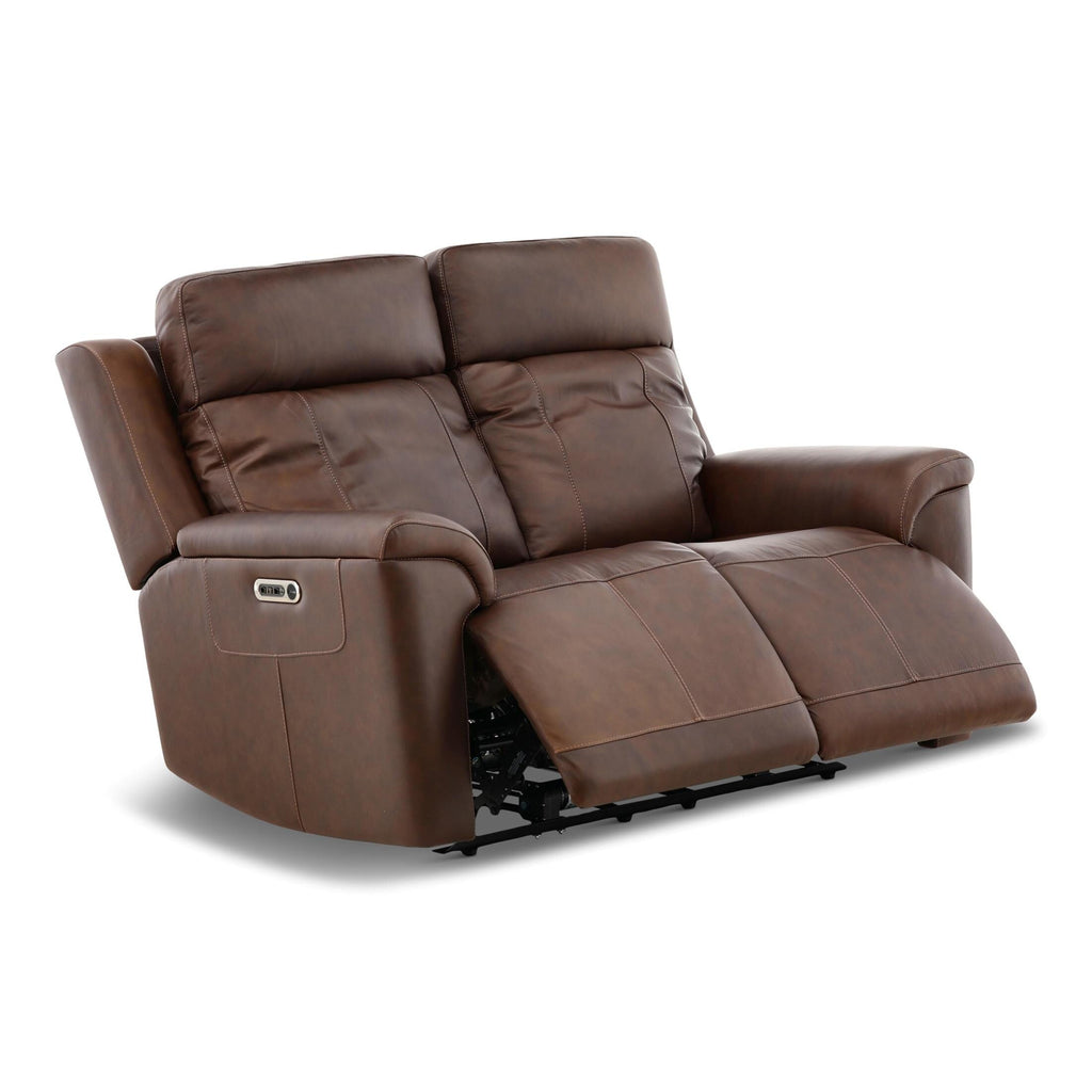Adrian Leather Power Reclining Loveseat - Indoor