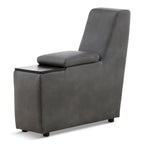 Modular Two Wood Top Storage Console - Charcoal