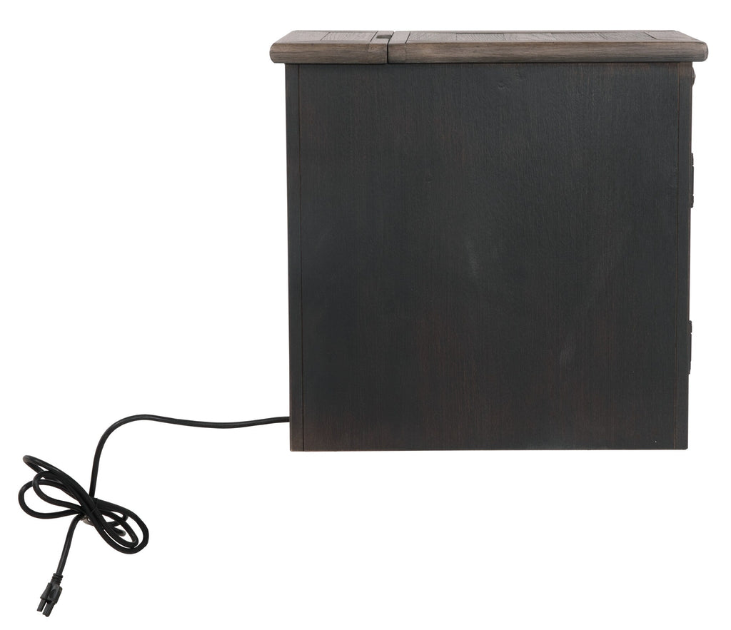 Tyler Creek Chairside End Table with USB Ports and Outlets - Indoor