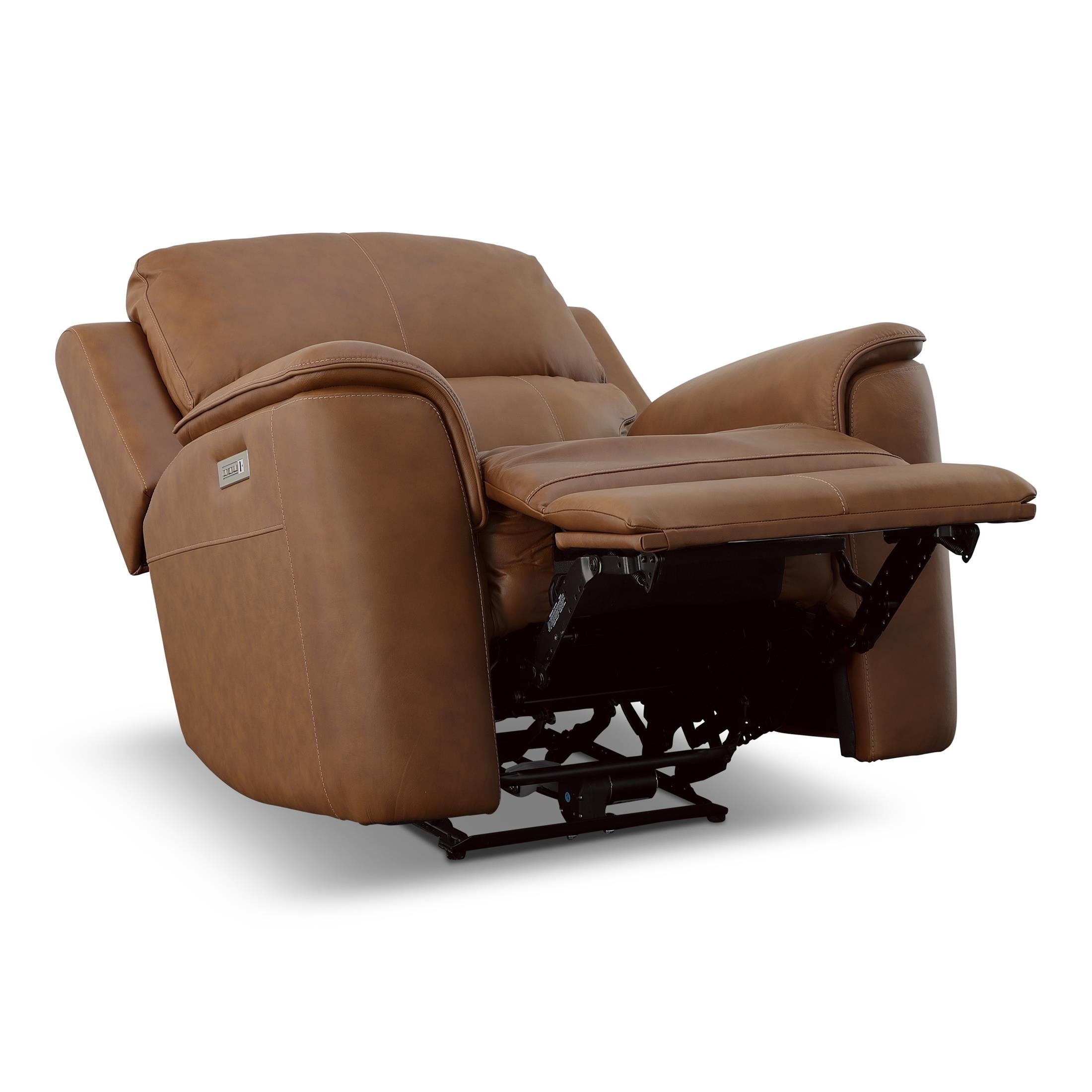 Carmen Leather Power Recliner - Reclining