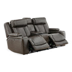 Denver Power Console Loveseat - Leather