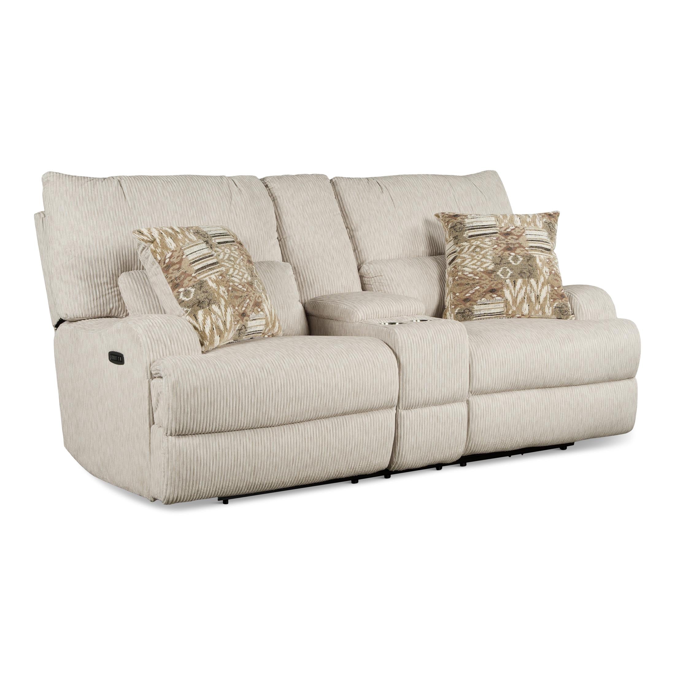 Conway Power Loveseat with Console - Fabric