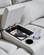 Grafton Pike 6-Piece Reclining Sectional with Storage Console - Set