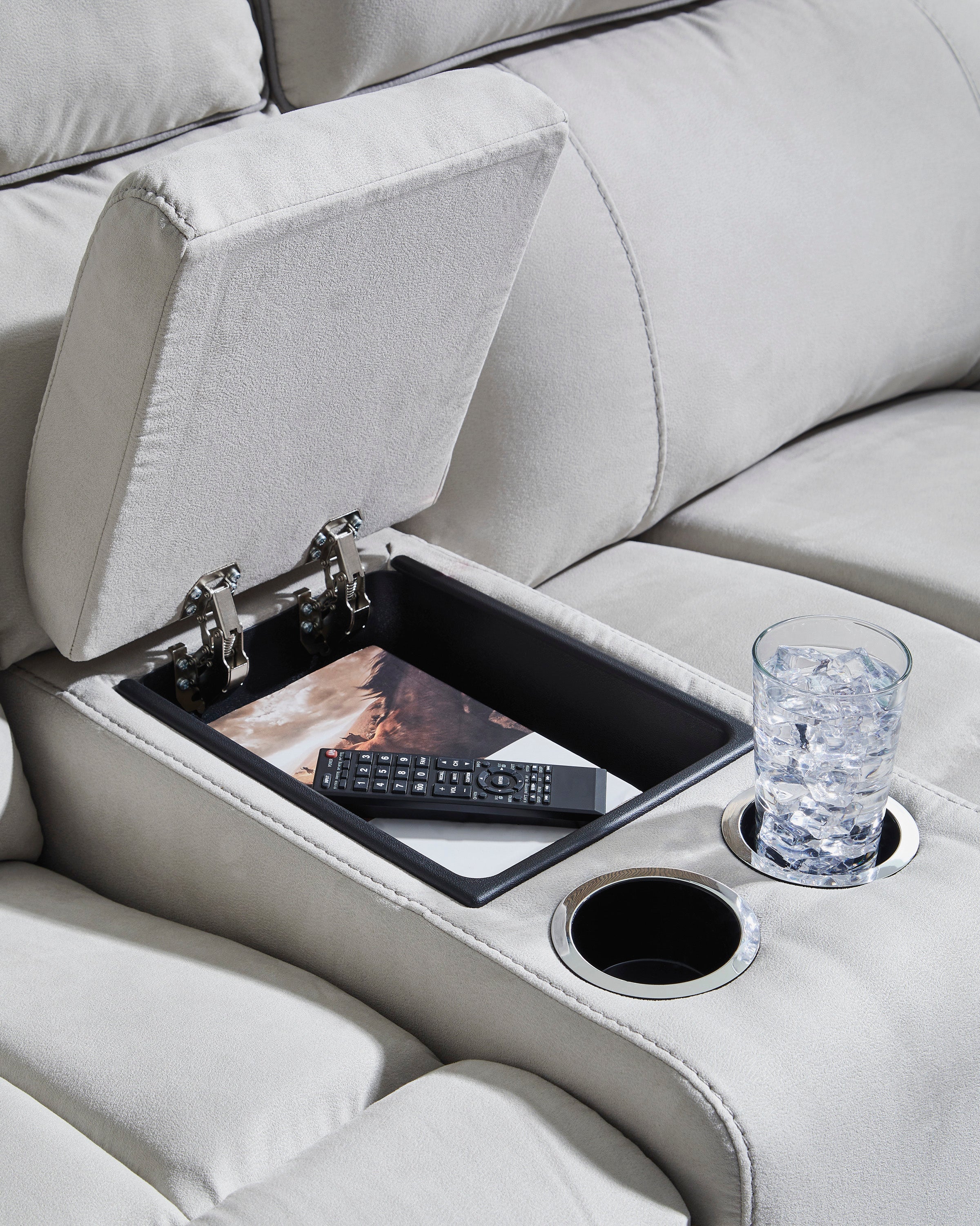 Grafton Pike 3-Piece Power Reclining Sectional with Storage Console - Set