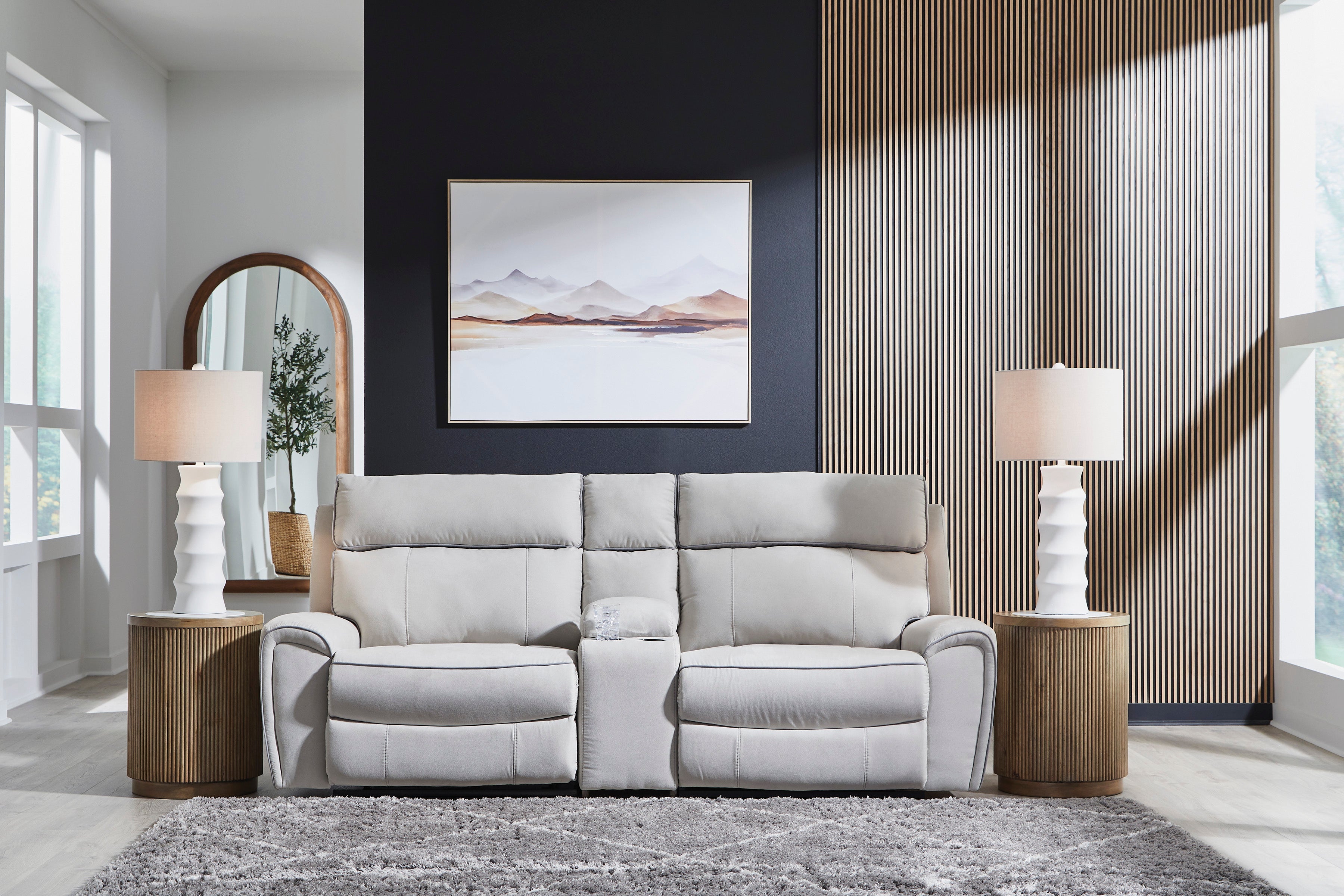 Grafton Pike 3-Piece Power Reclining Sectional with Storage Console - Set