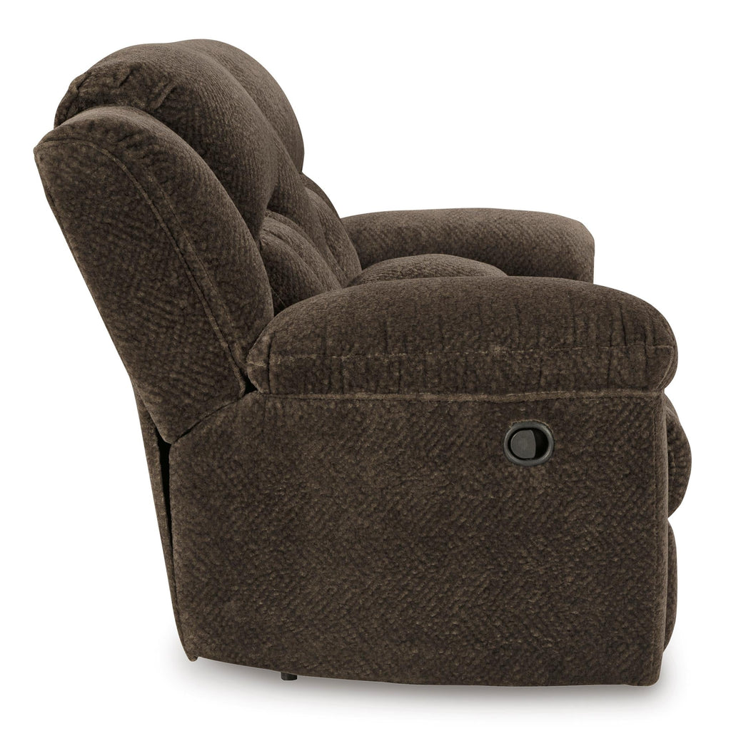 Frohn Reclining Console Loveseat - Fabric
