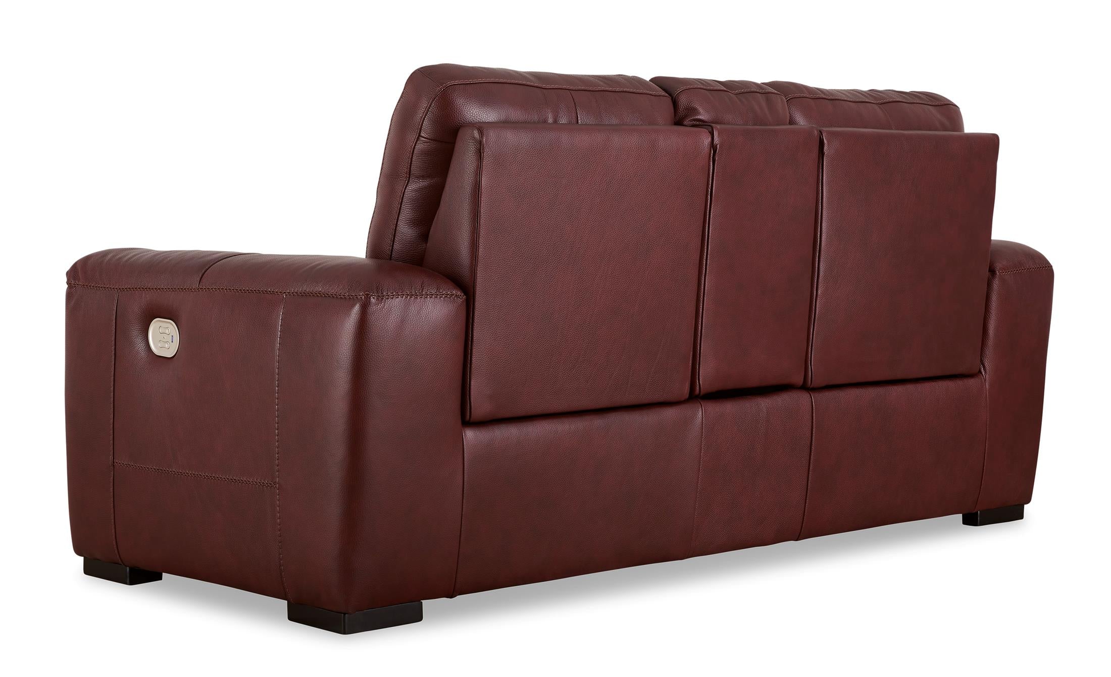 Alessandro Power Reclining Console Loveseat - Leather
