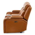 Denver Power Console Loveseat - Leather