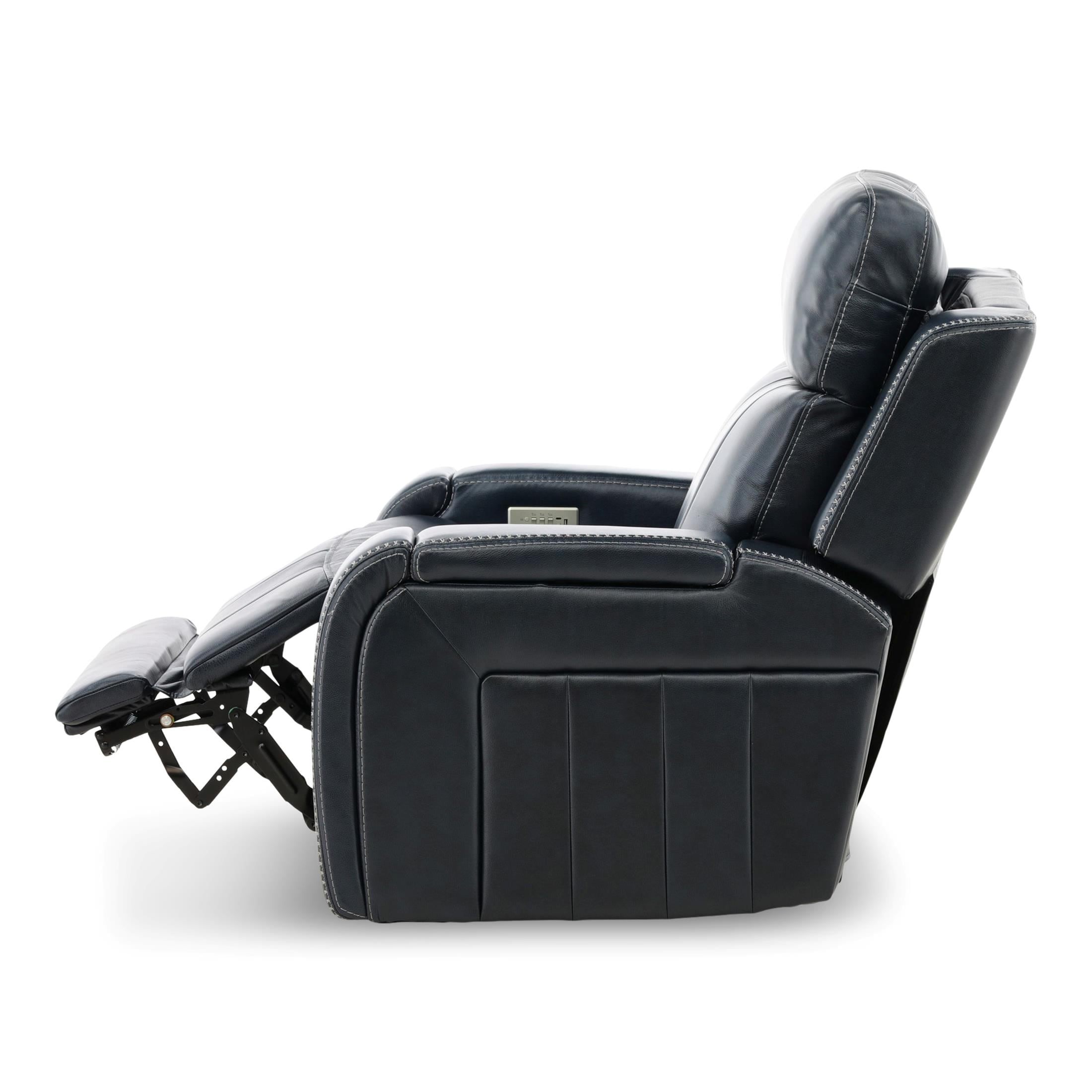 Hampton Leather Power Recliner - Reclining