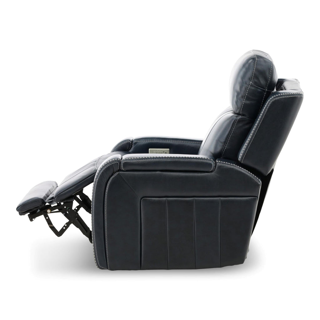 Hampton Leather Home Theater Power Recliner - Reclining