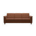 Flora Wood Leather Sofa - Indoor