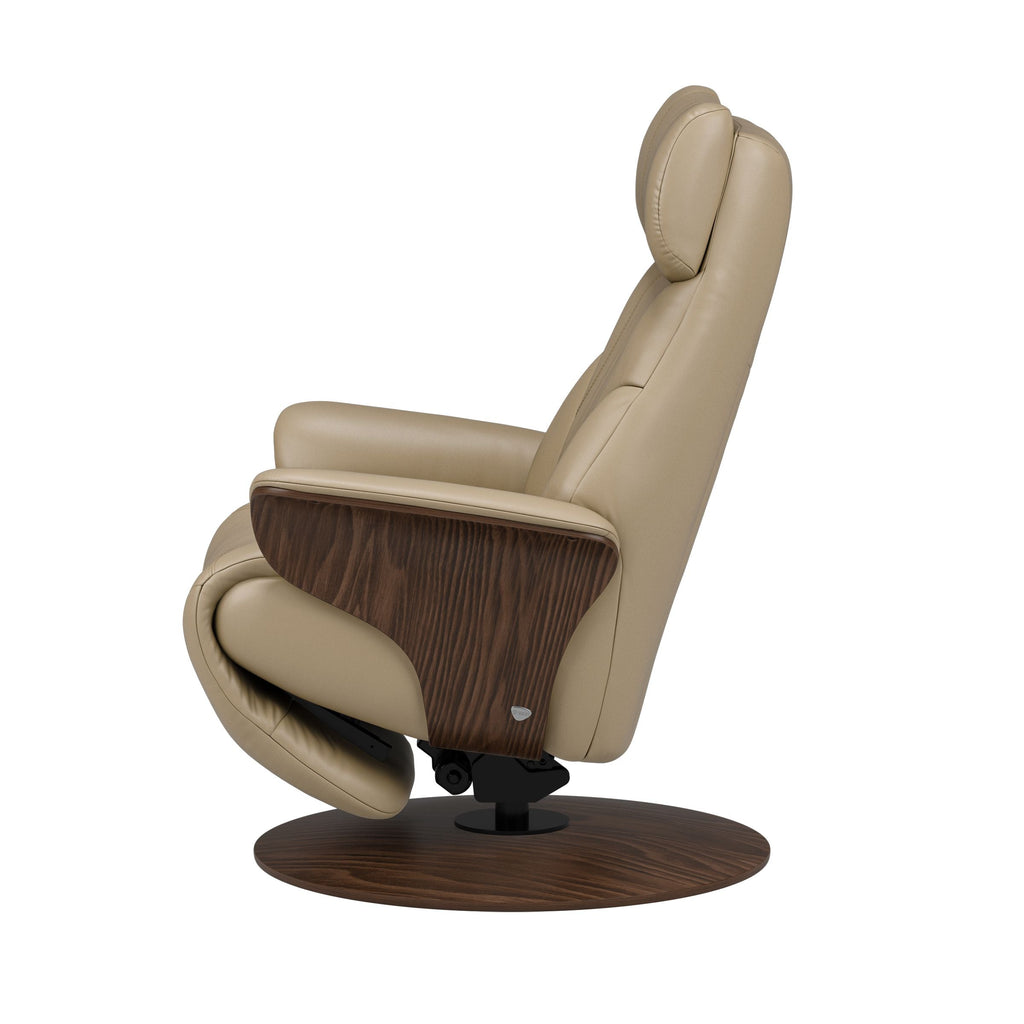 Adam Leather Power Recliner - Reclining