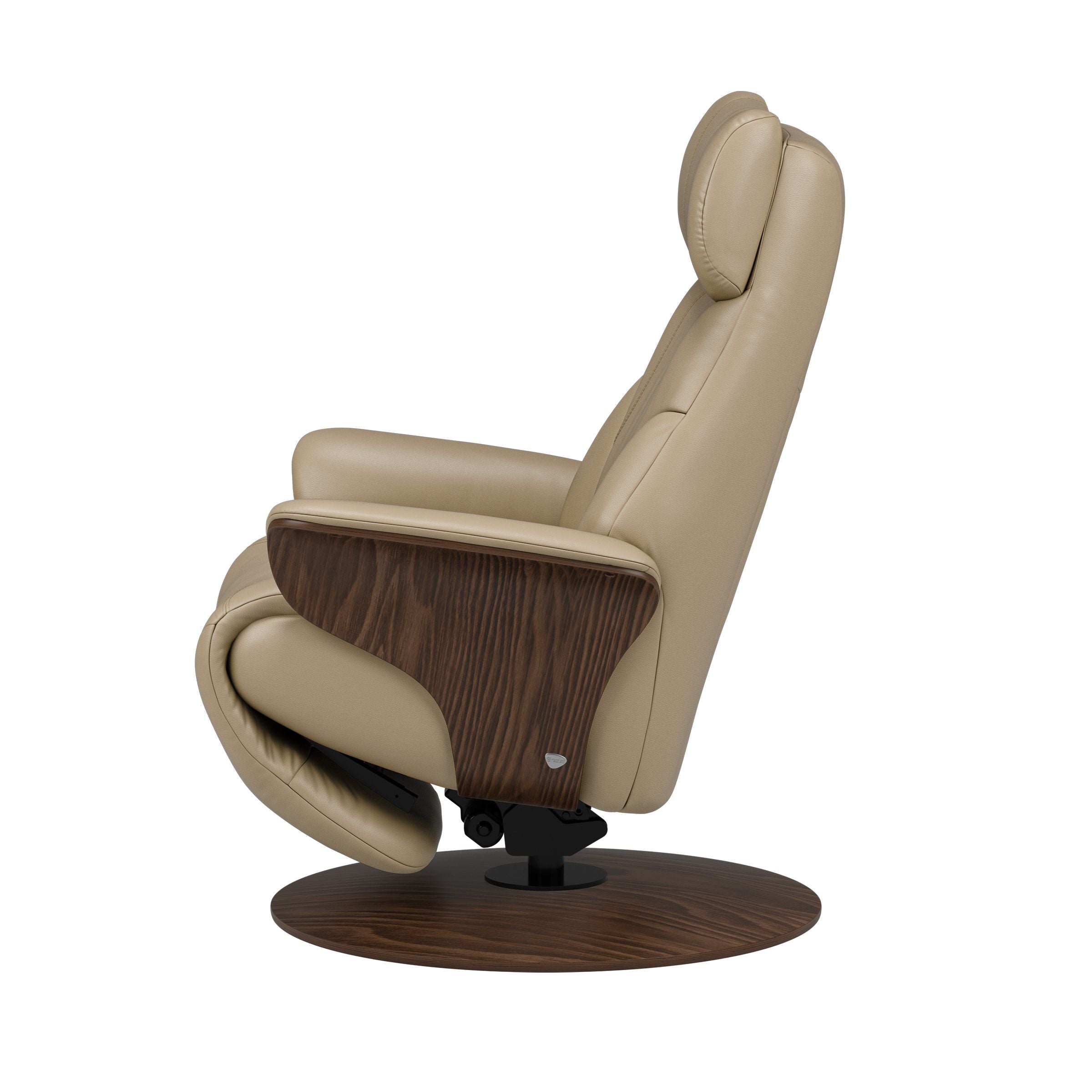 Adam Leather Power Recliner - Reclining