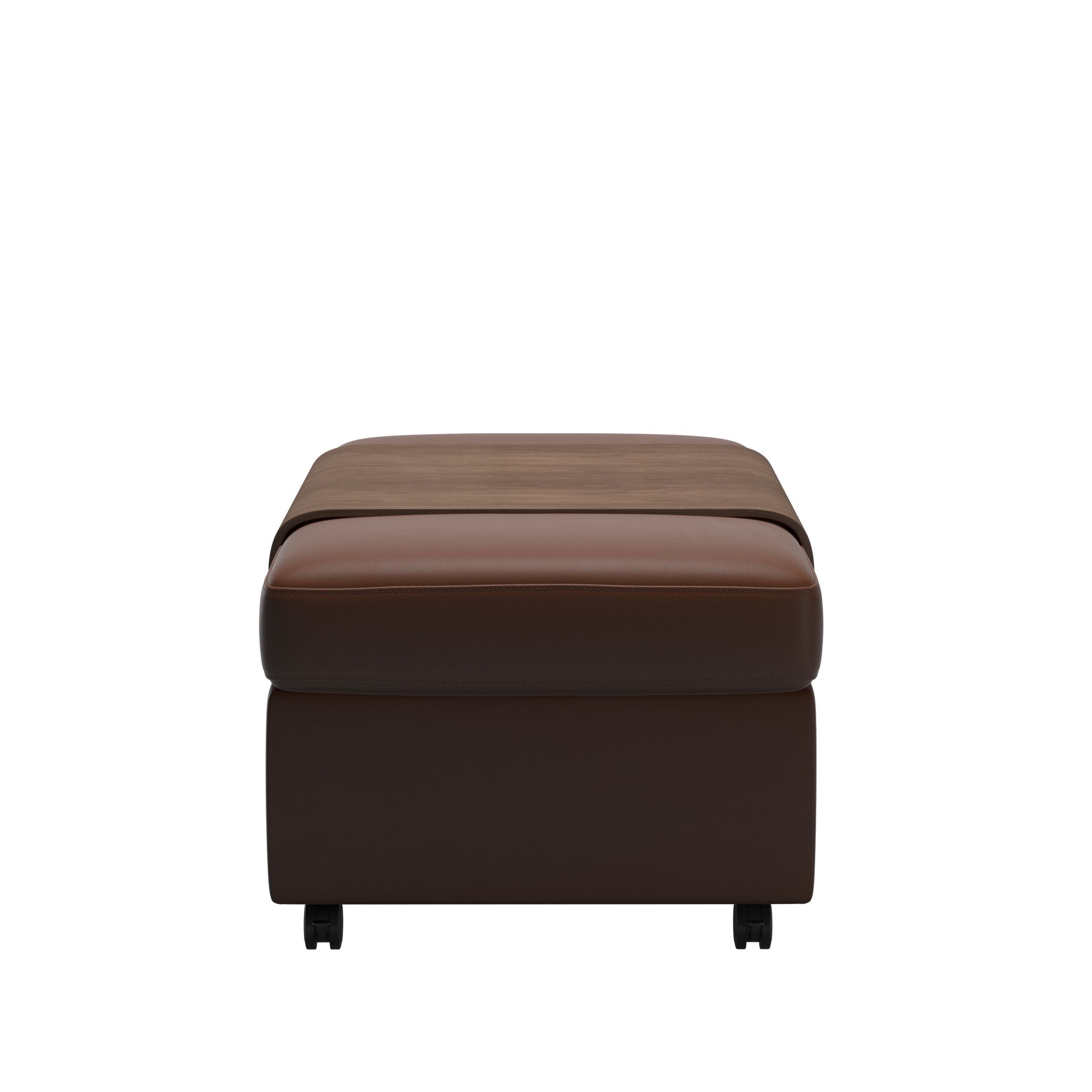 Flora Wood Double Ottoman with Table - Dining Table