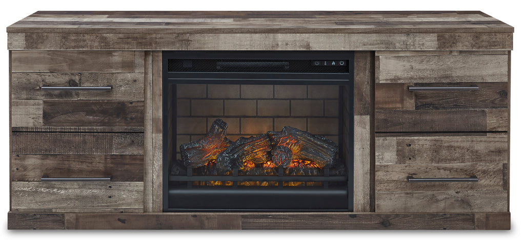 Derekson TV Stand with Electric Fireplace - Indoor