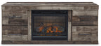 Derekson TV Stand with Electric Fireplace - Indoor