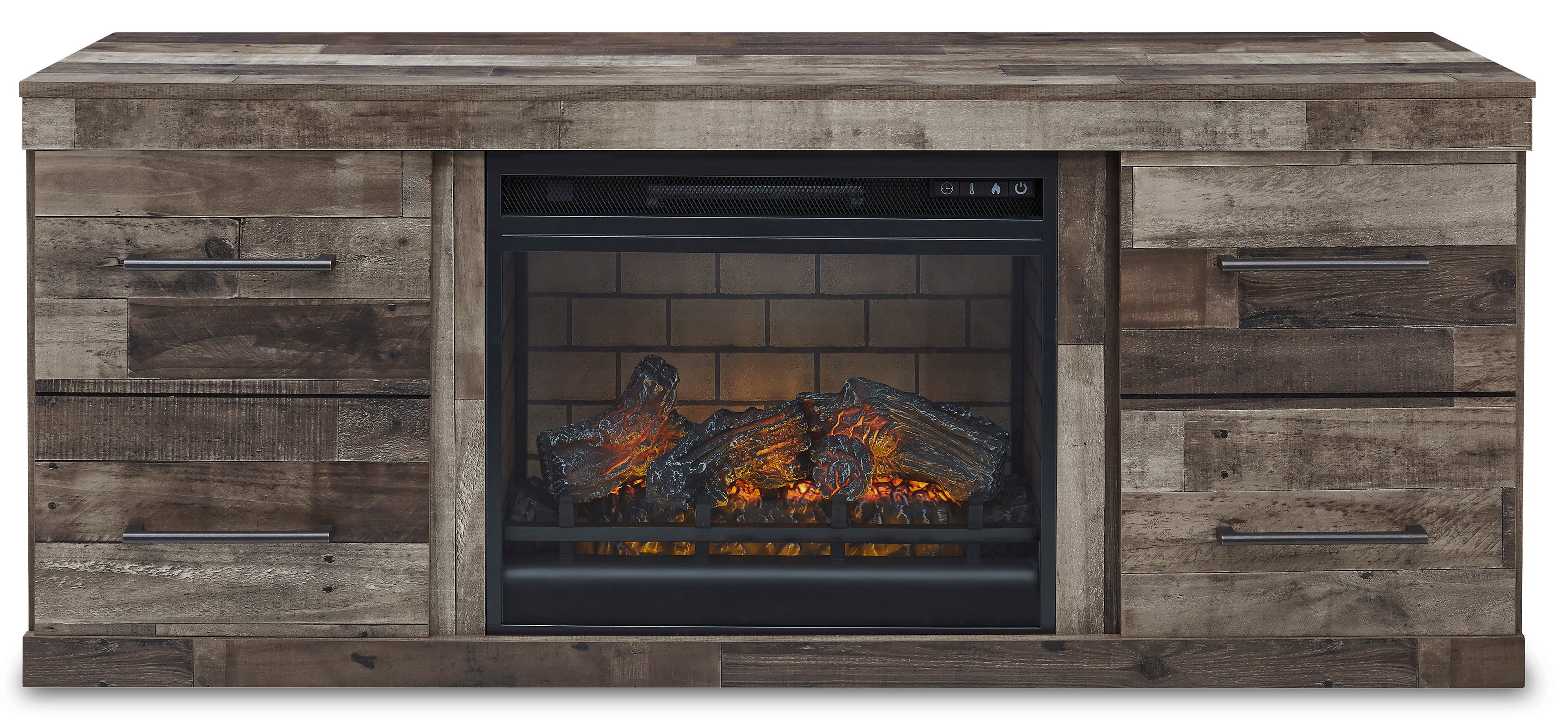 Derekson TV Stand with Electric Fireplace - Indoor