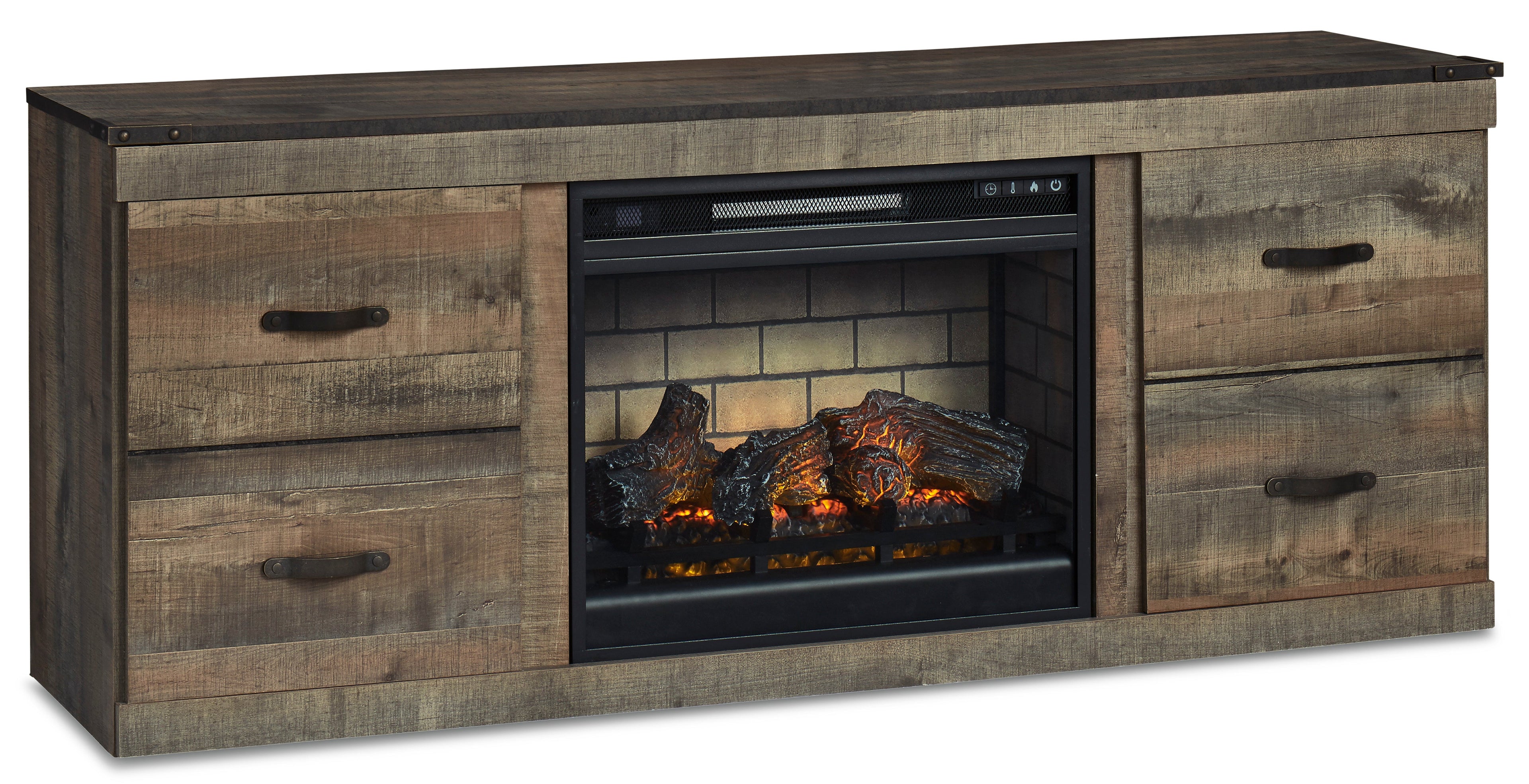 Trinell TV Stand with Electric Fireplace - Indoor