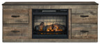 Trinell TV Stand with Electric Fireplace - Indoor