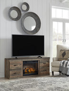 Trinell TV Stand with Electric Fireplace - Indoor