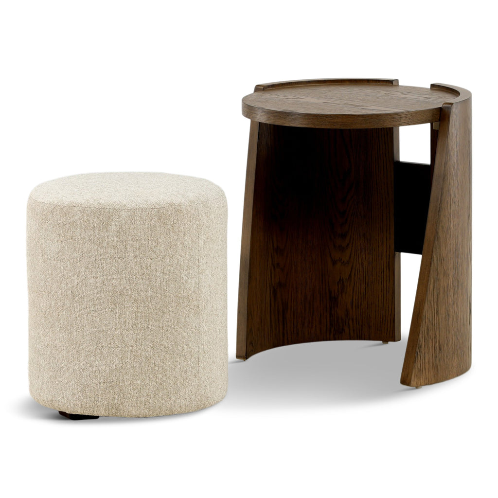 Delmar Pouf Ottoman - Indoor