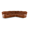 Karson 6-Piece Power Reclining Leather Sectional - Set