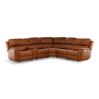 Karson 6-Piece Power Reclining Leather Sectional - Set
