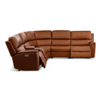 Karson 6-Piece Power Reclining Leather Sectional - Set