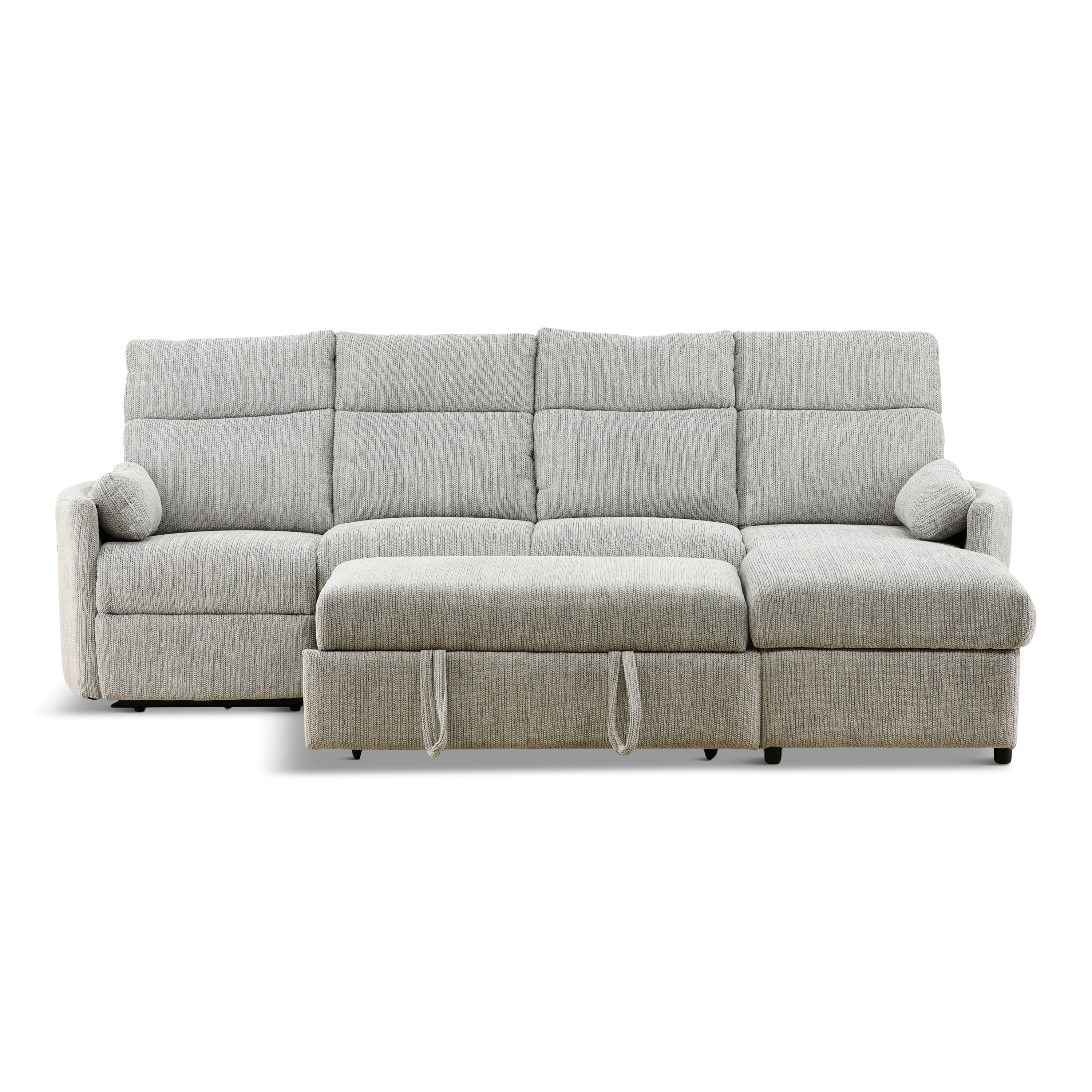 Chamberlain 3-Piece Power Reclining Sectional with Pullout Bed - Set