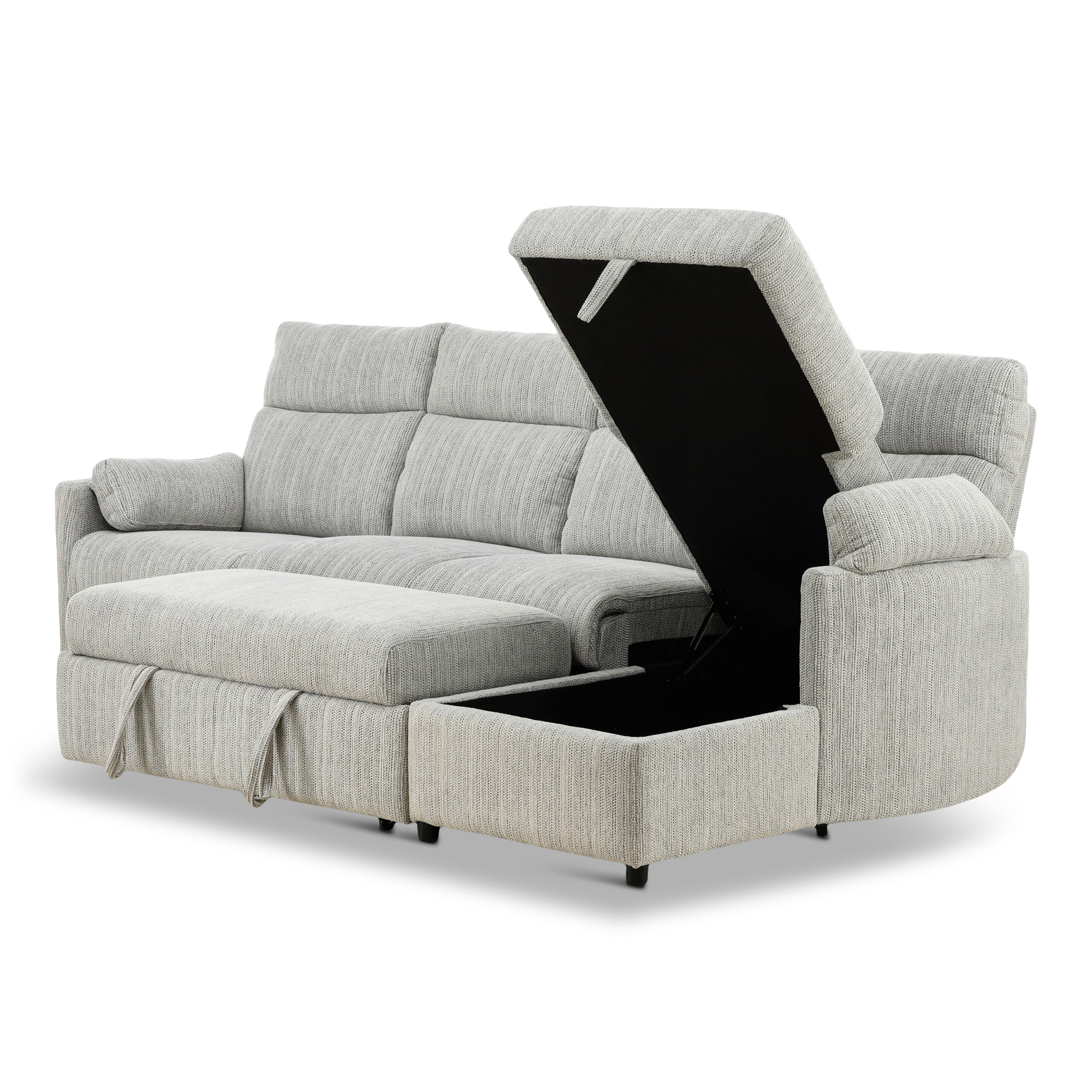 Chamberlain 3-Piece Power Reclining Sectional with Pullout Bed - Set