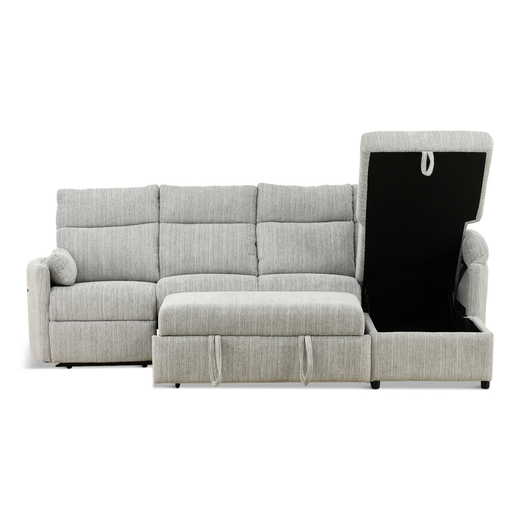 Chamberlain 3-Piece Power Reclining Sectional with Pullout Bed - Set
